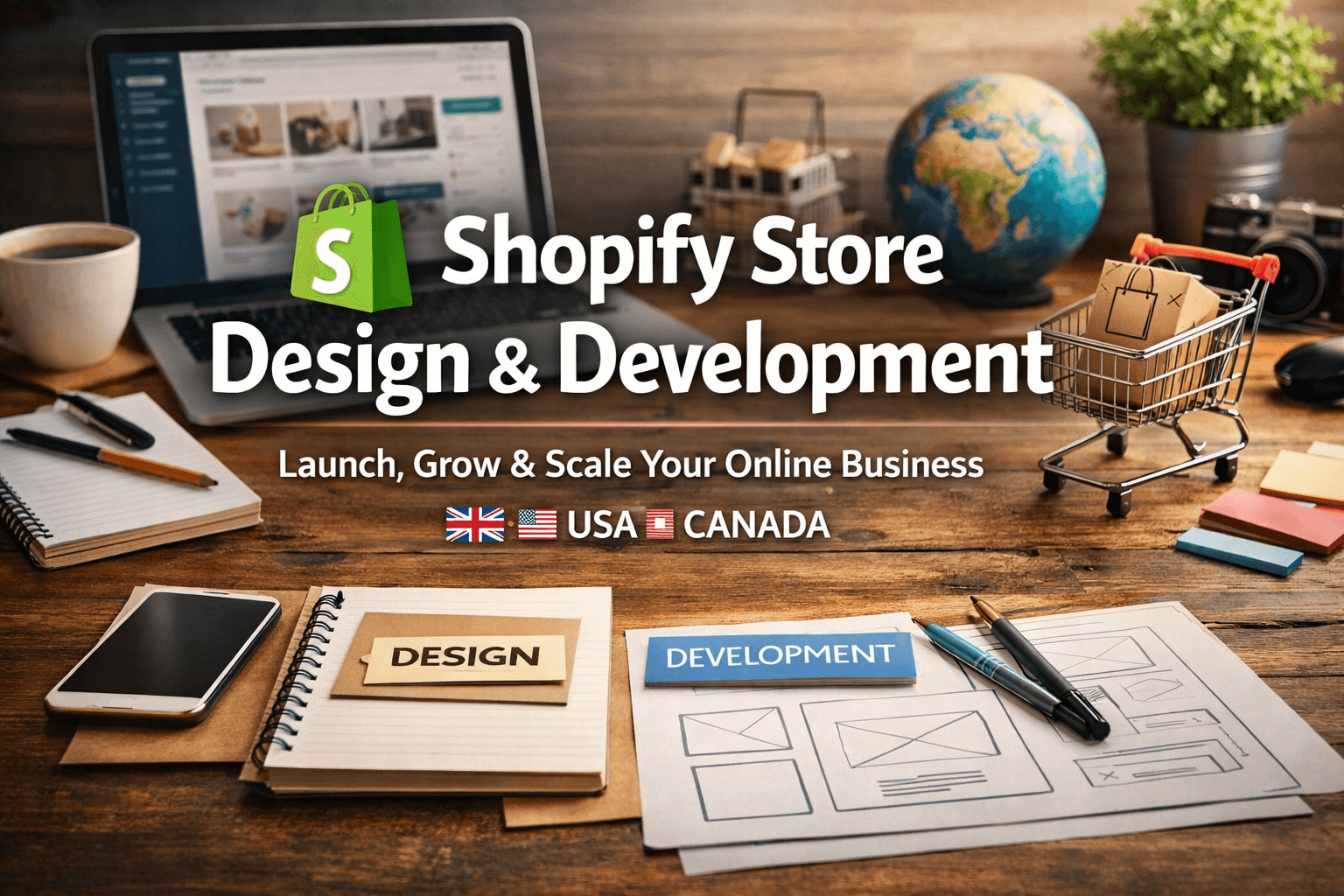 shopify store design development US UK Canada