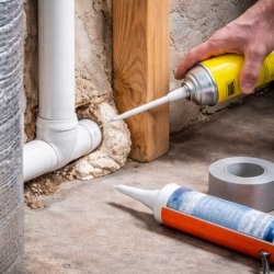 Seal Gaps and Cracks Around Pipes